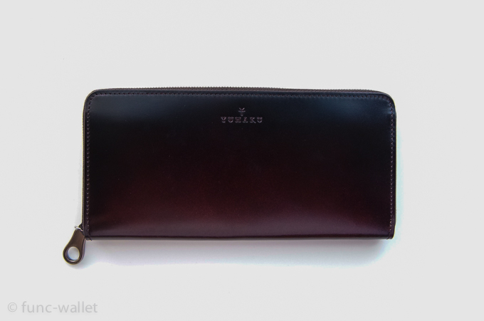 YUHAKU コードヴァン ラウンドファスナー束入れのレビュー。YUHAKU独自の染色が施された美しいコードバン財布 | 機能的な財布あります